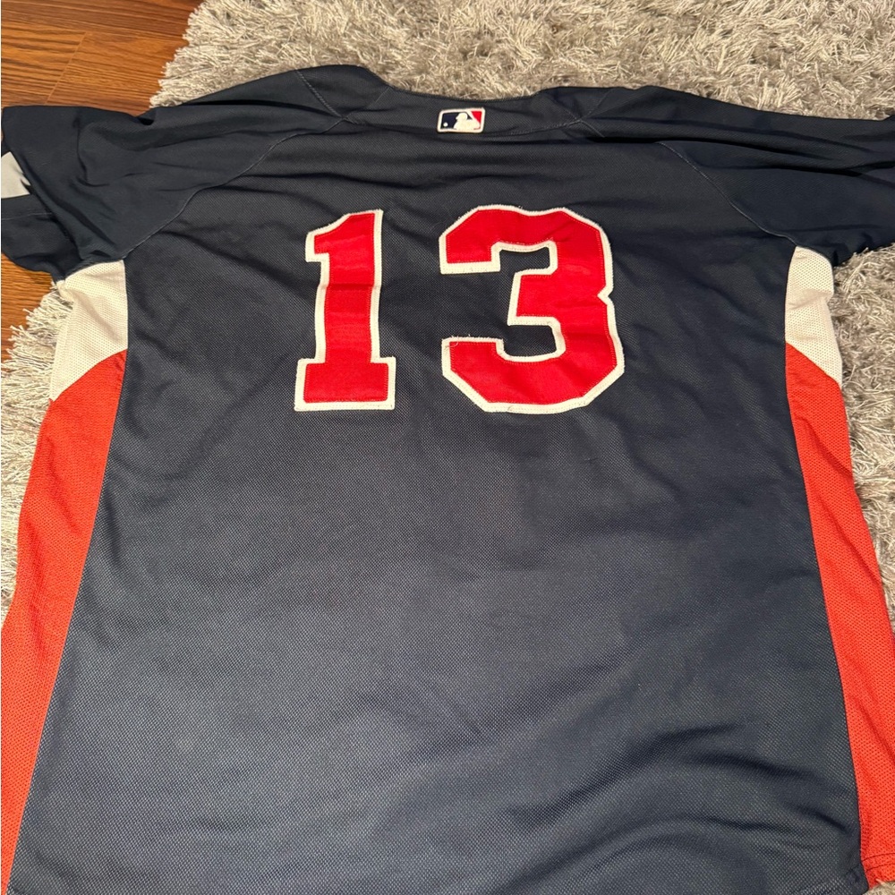 Atlanta Braves Baseball Jersey #13 Mens L/XL Majestic Cool Base